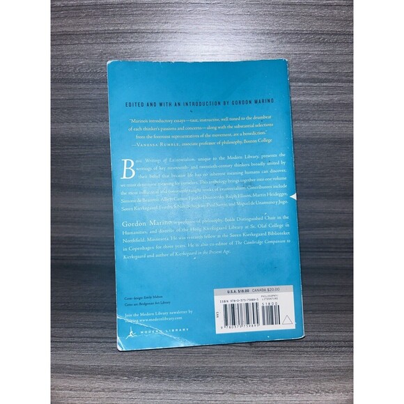 Basic Writings Of Existentialism Edited By Gordon Marino 2004 Modern Library - Picture 3 of 4